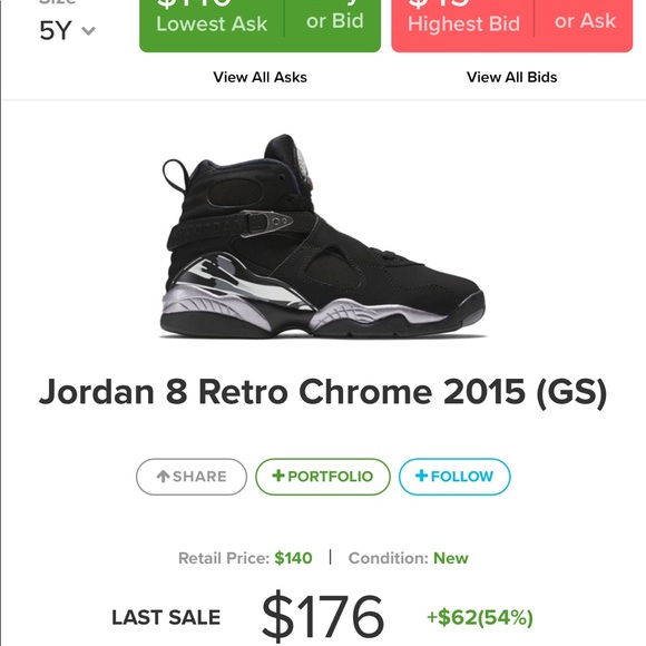 Jordan 8 Retro Chrome - Picture 2 of 6